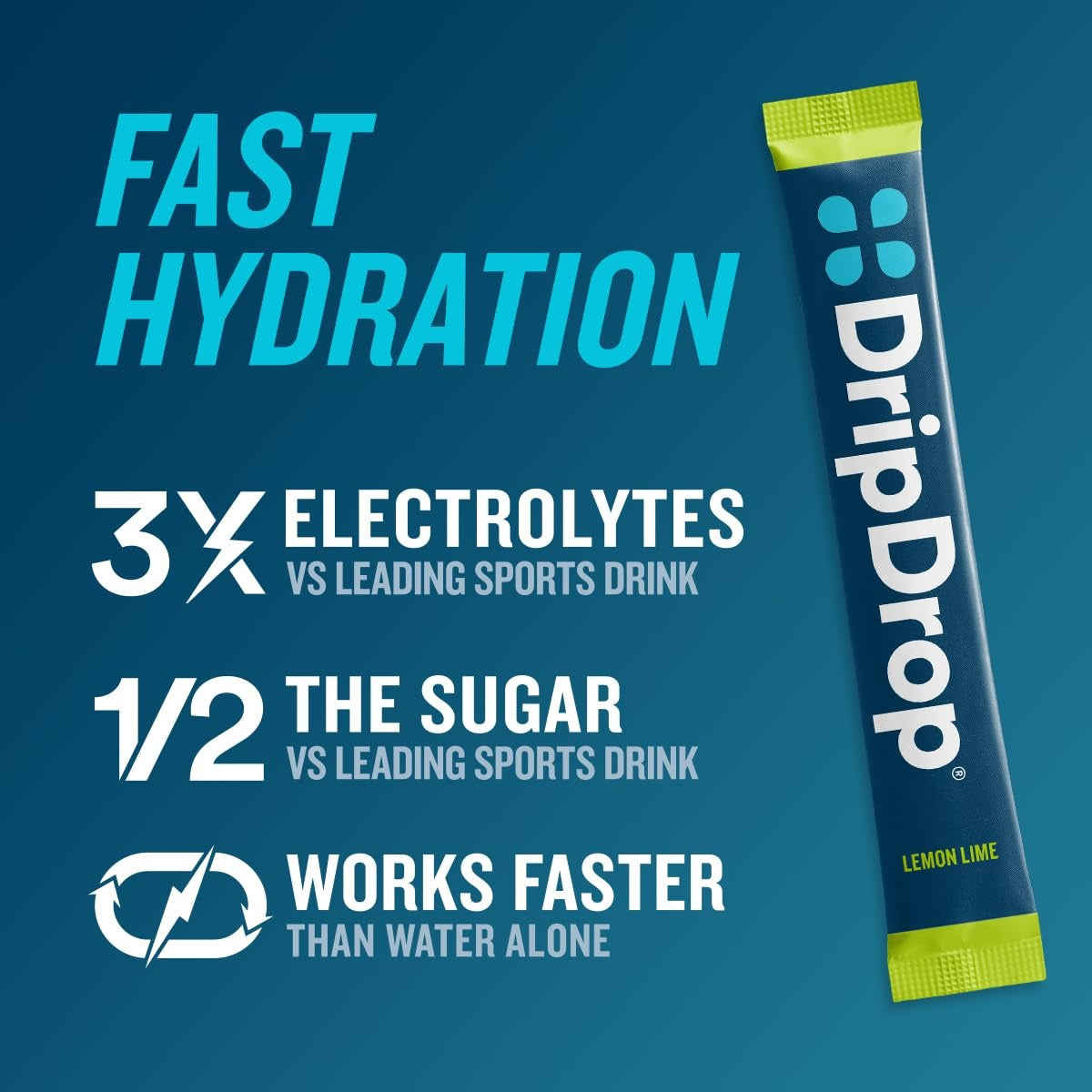 DripDrop Sunburst Variety Pack Electrolyte Powder, 8 oz sticks, 16 count - Essential Collection