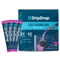 DripDrop Berry Electrolyte Powder, 8 oz sticks, 32 count awa　hf