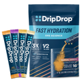 DripDrop Tropical Variety Pack Electrolyte Powder, 8 oz sticks, 16 count - Essential Collection