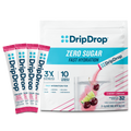 DripDrop Zero Sugar Cherry Limeade Electrolyte Powder, 8 oz sticks, 32 count - Essential Collection