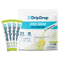 DripDrop Zero Sugar Lemon Lime Electrolyte Powder, 8 oz sticks, 32 count - Essential Collection