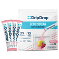 DripDrop Zero Sugar Strawberry Lemonade Electrolyte Powder, 8 oz sticks, 32 count - Essential Collection