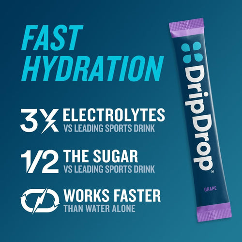 DripDrop Juicy Variety Pack Electrolyte Powder, 8 oz sticks, 16 count yyd　Yn
